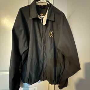 Men's Scotty Cameron Club Jacket. Black Jacket with Gold Logos.